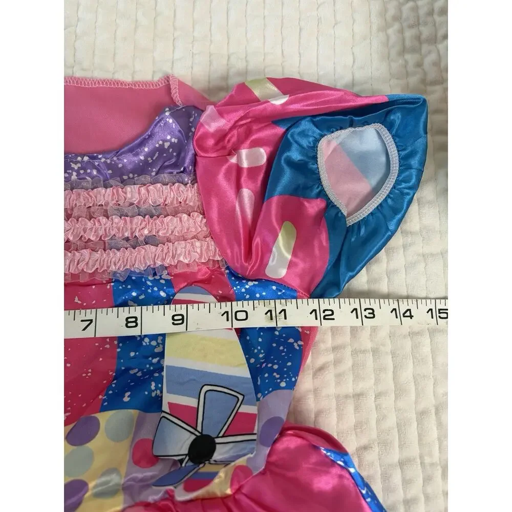 Girls Candy Lollipop Halloween Costume Dress Colorful Sweet Shop 4-6T